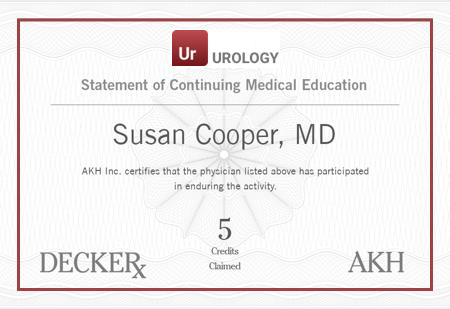 urology cme, urology moc, urology continuing education